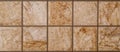 Brown marble stone tiles background, textures with natural pattern Royalty Free Stock Photo