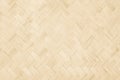 Brown Mat Traditional handicraft bamboo weave texture background Royalty Free Stock Photo