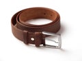 Brown men's belt 1 Royalty Free Stock Photo