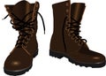 Brown men's boots