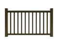 Brown metal classic railing render