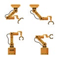 Brown Metal Mechanical Robotic Packing Claw Set