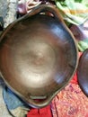 Brown mettalic Clay pot