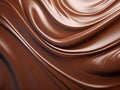 chocolate melted texture background with copy space