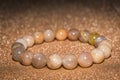 Sunstone beaded bracelet