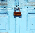 brown morocco in africa the old wood facade home and rusty saf