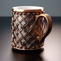 Voxel Art Copper Mug With Intricate Details - Contest Winner
