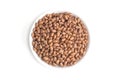 Brown Mulatinho Beans into a bowl Royalty Free Stock Photo