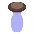 Brown mushrooms icon isometric vector. Delicious fresh fungi