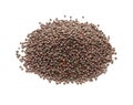 Brown mustard seeds, indian spice Royalty Free Stock Photo