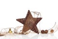 Brown natural christmas decoration.