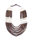 Brown necklace Royalty Free Stock Photo