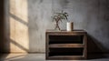 Editorial Style Photograph Of A Simple And Clean Bedside Table