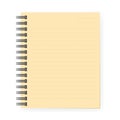 Brown notebook with dotted lines can shred