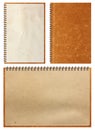 Brown Notebook paper background