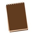 Brown notebook showing nothing is written Royalty Free Stock Photo