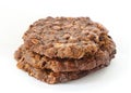 Brown oatmeal cookies Royalty Free Stock Photo