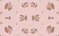 Brown Ocelot Rapport. Pink Trendy Cheetah Skin