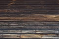 Brown old log wall. Wooden decrepit texture Royalty Free Stock Photo