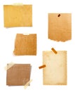 Brown old paper note background Royalty Free Stock Photo