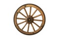 Brown old wooden wheel Royalty Free Stock Photo