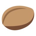 Brown olive icon, isometric style