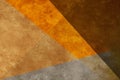 Brown orange gray abstract background. Geometric shape. Mosaic. Lines, triangles. Modern. Cubism pattren. Royalty Free Stock Photo