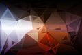 Brown orange white random sizes low poly background