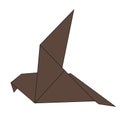 origami craft folded flat illustration Royalty Free Stock Photo
