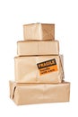 Brown packages Royalty Free Stock Photo