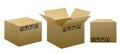Brown packaging boxes