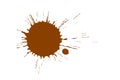 Brown paint splash