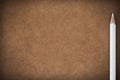 Brown paper background with white crayon Royalty Free Stock Photo