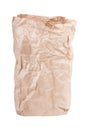 Used Brown Paper Bag Isolated