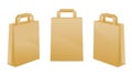 Brown Paper Bag Icons Royalty Free Stock Photo