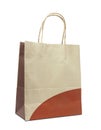 Brown paper bag isolated Royalty Free Stock Photo