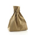 Brown paper bag isolated on white background with Clipping Path Royalty Free Stock Photo