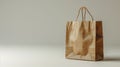 Brown Paper Bag on Table Royalty Free Stock Photo