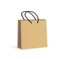 Brown paper bag white background