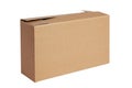 A brown paper box Royalty Free Stock Photo