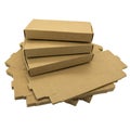 Brown paper boxes