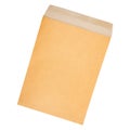 brown paper document envelope isolated on white Royalty Free Stock Photo