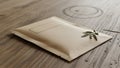 The envelope s design is minimalistic, emphasizing its natural color and texture Royalty Free Stock Photo