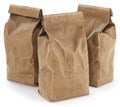 Brown paper food bag packaging