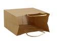 Brown paper gift bag