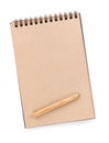 Brown paper notepad