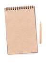 Brown paper notepad