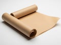 Brown paper roll on white background isolated on white background Royalty Free Stock Photo