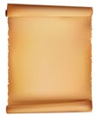 Brown paper scroll Royalty Free Stock Photo