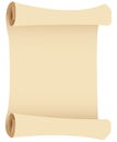 Brown paper scroll